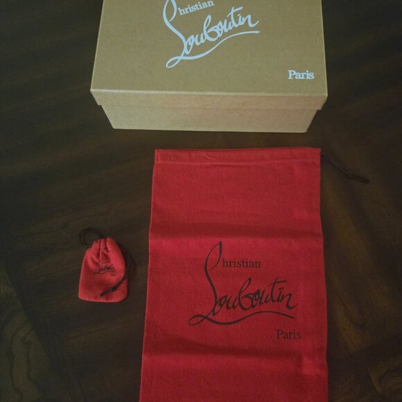 Christian Louboutin Decollete Size 36 100mm Black Patent Heels - Picture 6 of 6